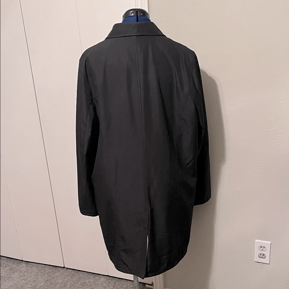 Old Navy Women's Black Medium Length Trench Coat Jacket Size XL - Picture 3 of 10